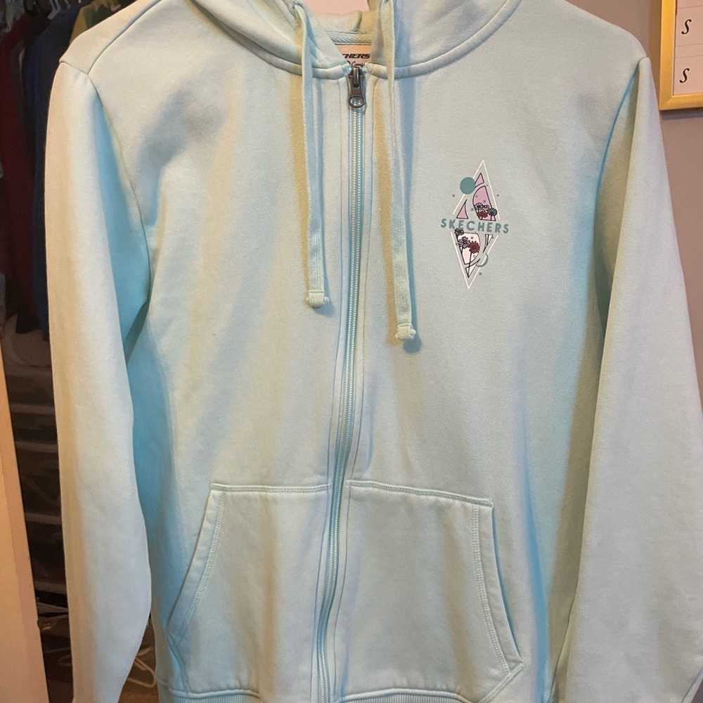 Sketchers Turquoise Zip-Up Hoodie